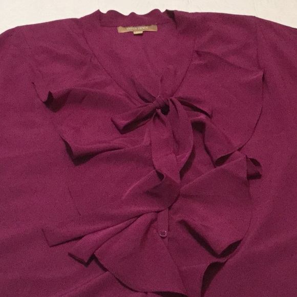 Ellen Tracy- Burgundy Blouse - Picture 5 of 7
